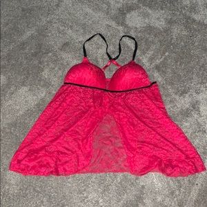 Red push up lingerie